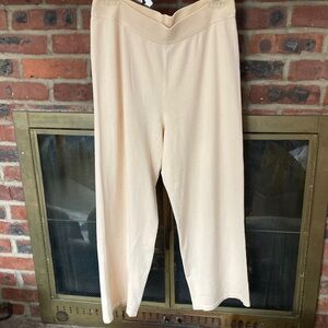 Eileen Fisher Cream Wide Leg Pants